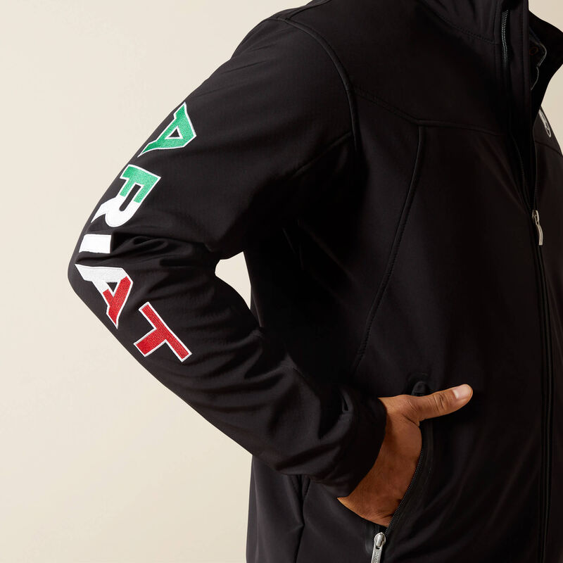 Men's Ariat Team Softshell Mexico Water Resistant Jacket #10031424