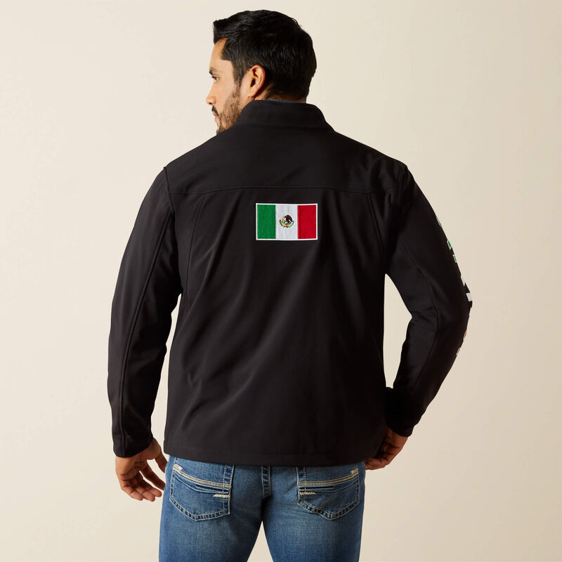 Men's Ariat Team Softshell Mexico Water Resistant Jacket #10031424