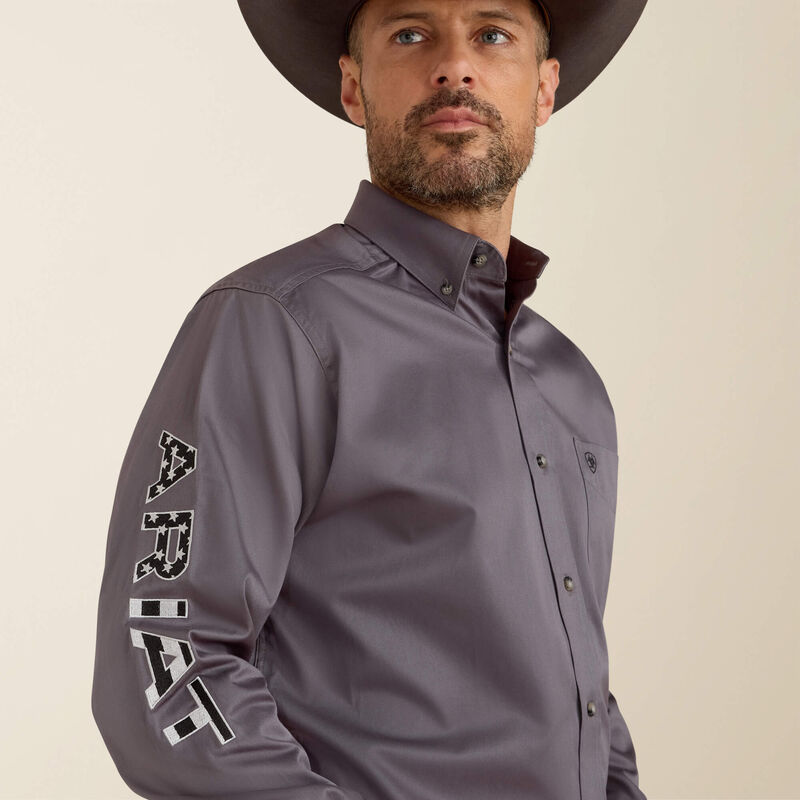 Men's Ariat Team Logo Classic Fit Button Down Shirt #10037479