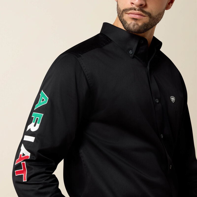 Men's Ariat Team Logo Fitted Button Down Shirt #10038914