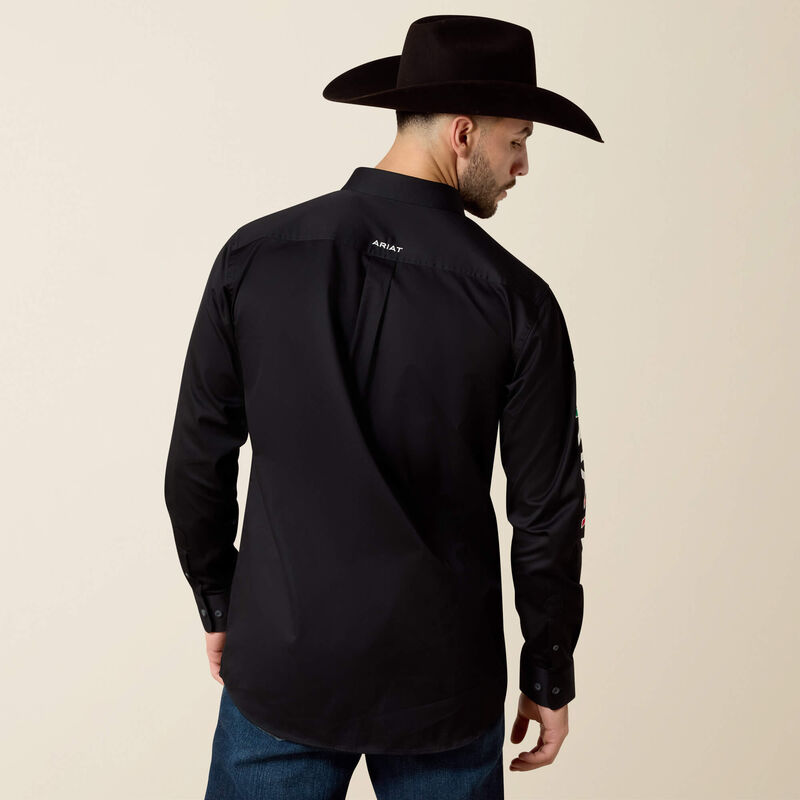 Men's Ariat Team Logo Fitted Button Down Shirt #10038914