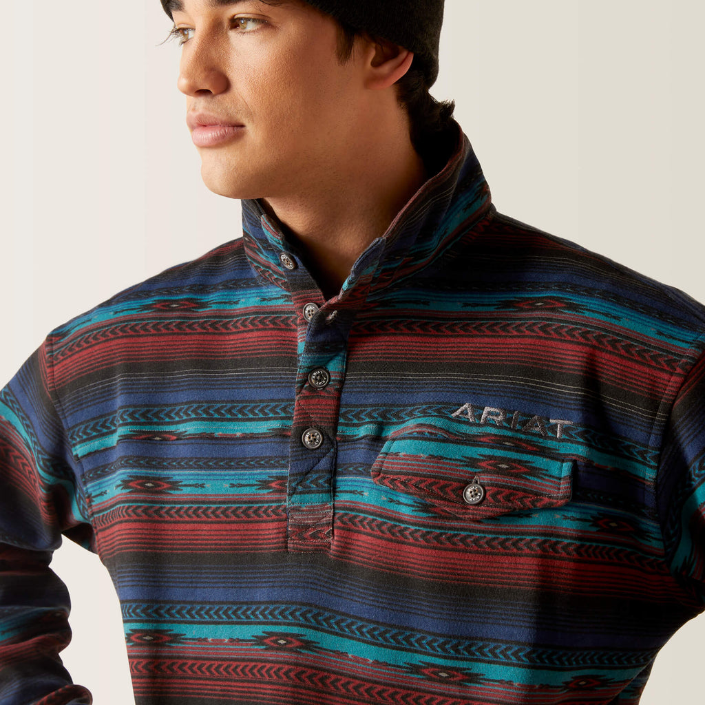 Men's Ariat Cotton-Rich Mockneck Sweatshirt #10046655
