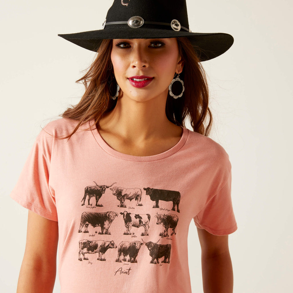Women's Ariat Cow Chart T-Shirt #10047641