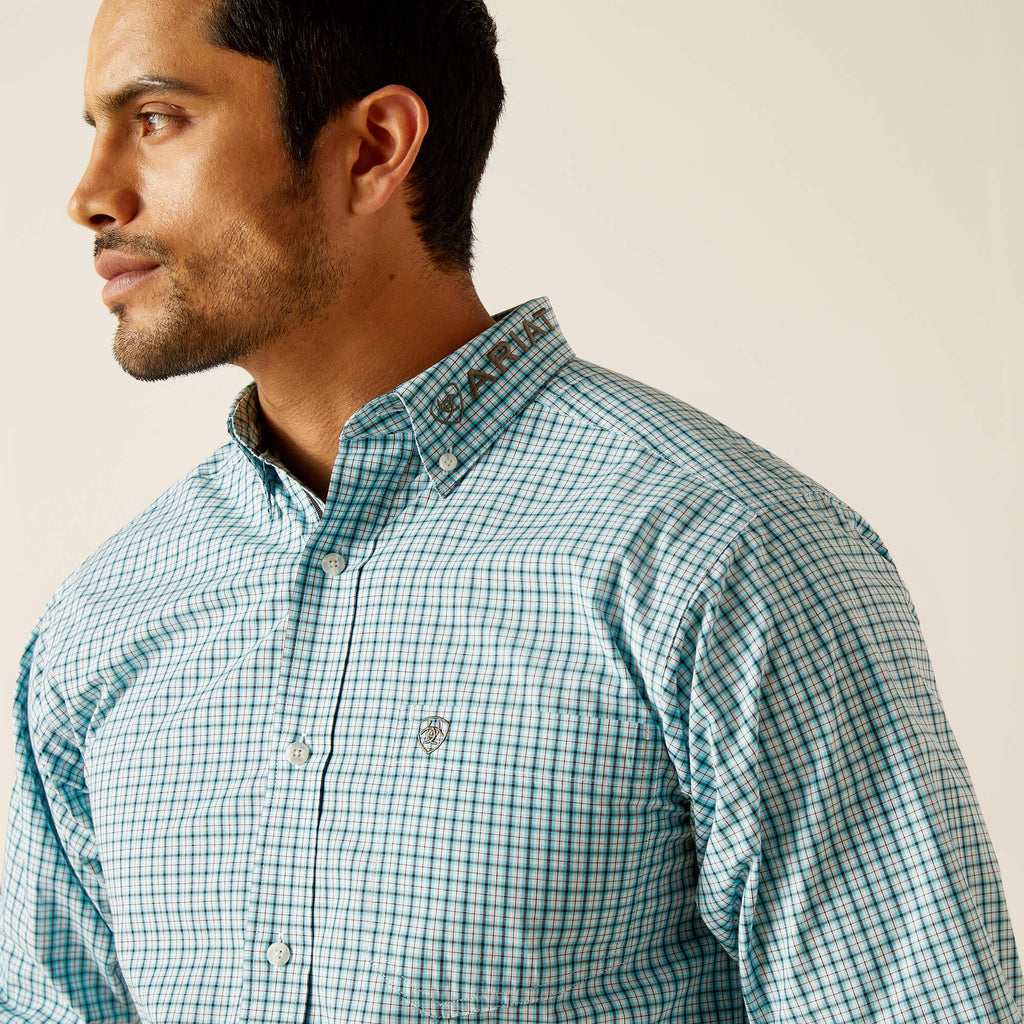 Men's Ariat Pro Series Team Graycen Fitted Button Down Shirt #10048392-C