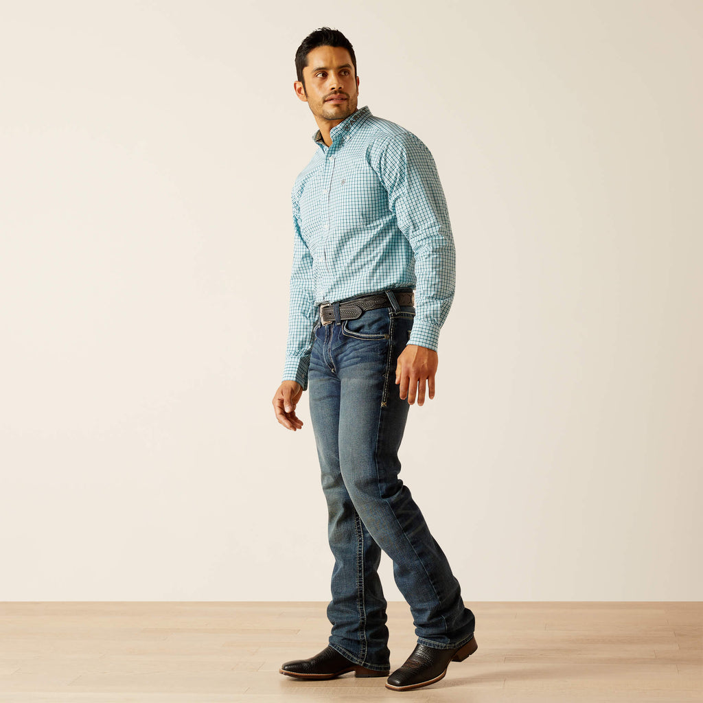 Men's Ariat Pro Series Team Graycen Fitted Button Down Shirt #10048392-C