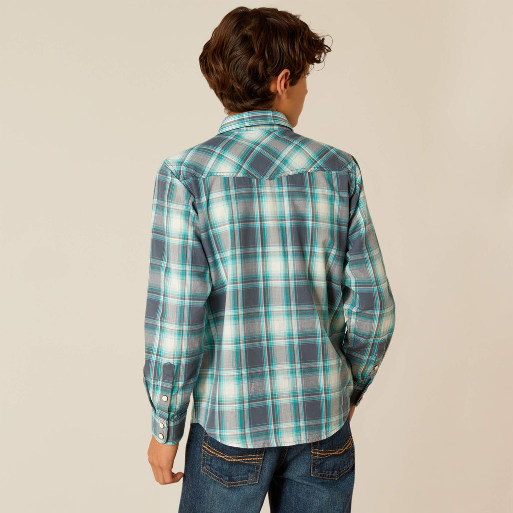 Boy's Ariat Harrington Retro Fit Snap Front Shirt #10048667