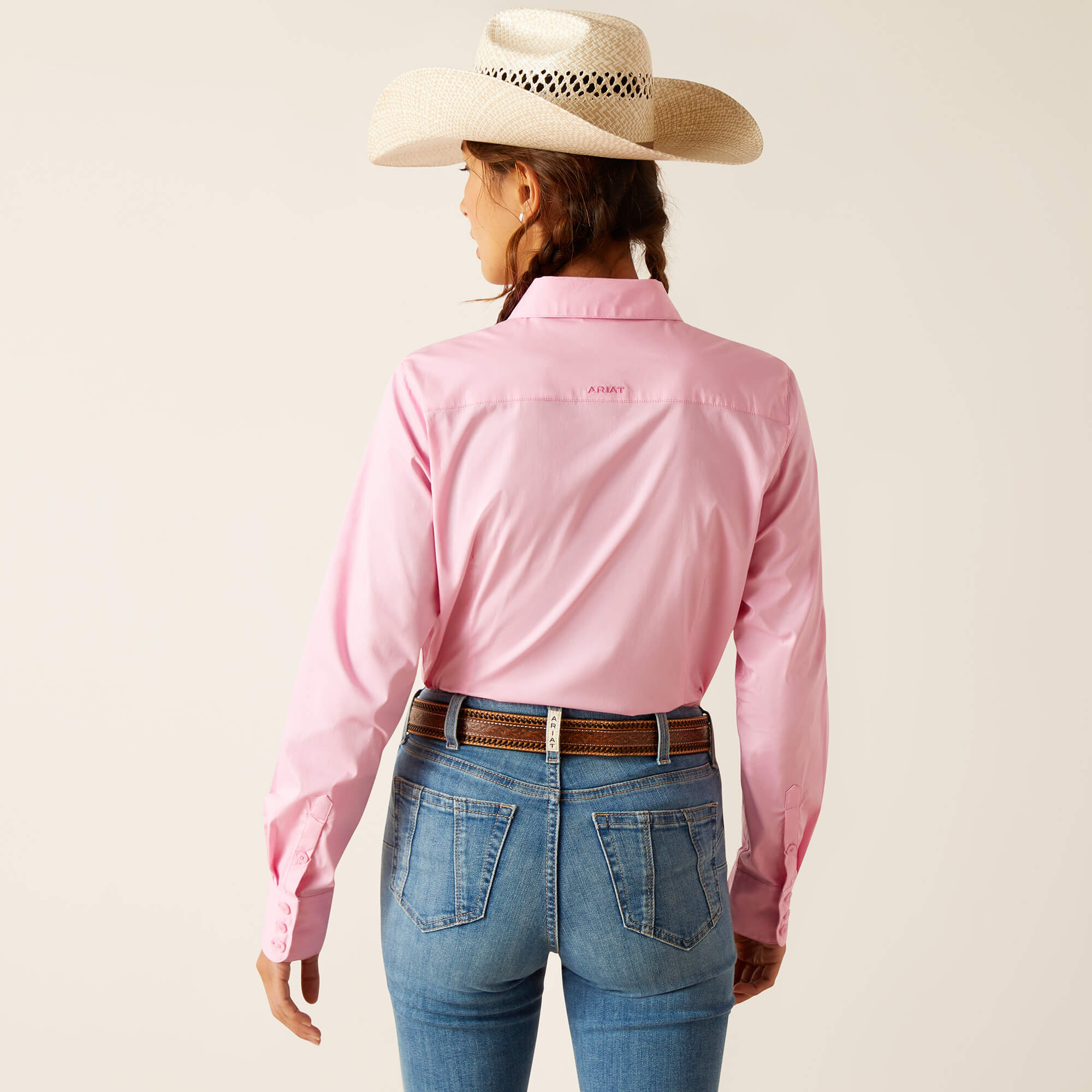 (取寄) アリアット レディース リンクル レジスト チーム カービー ストレッチ シャツ Ariat women Wrinkle Resist Team Kirby Stretch Shirt Prism Pink Women's Ariat Wrinkle Resist Team Kirby Stretch Button Down