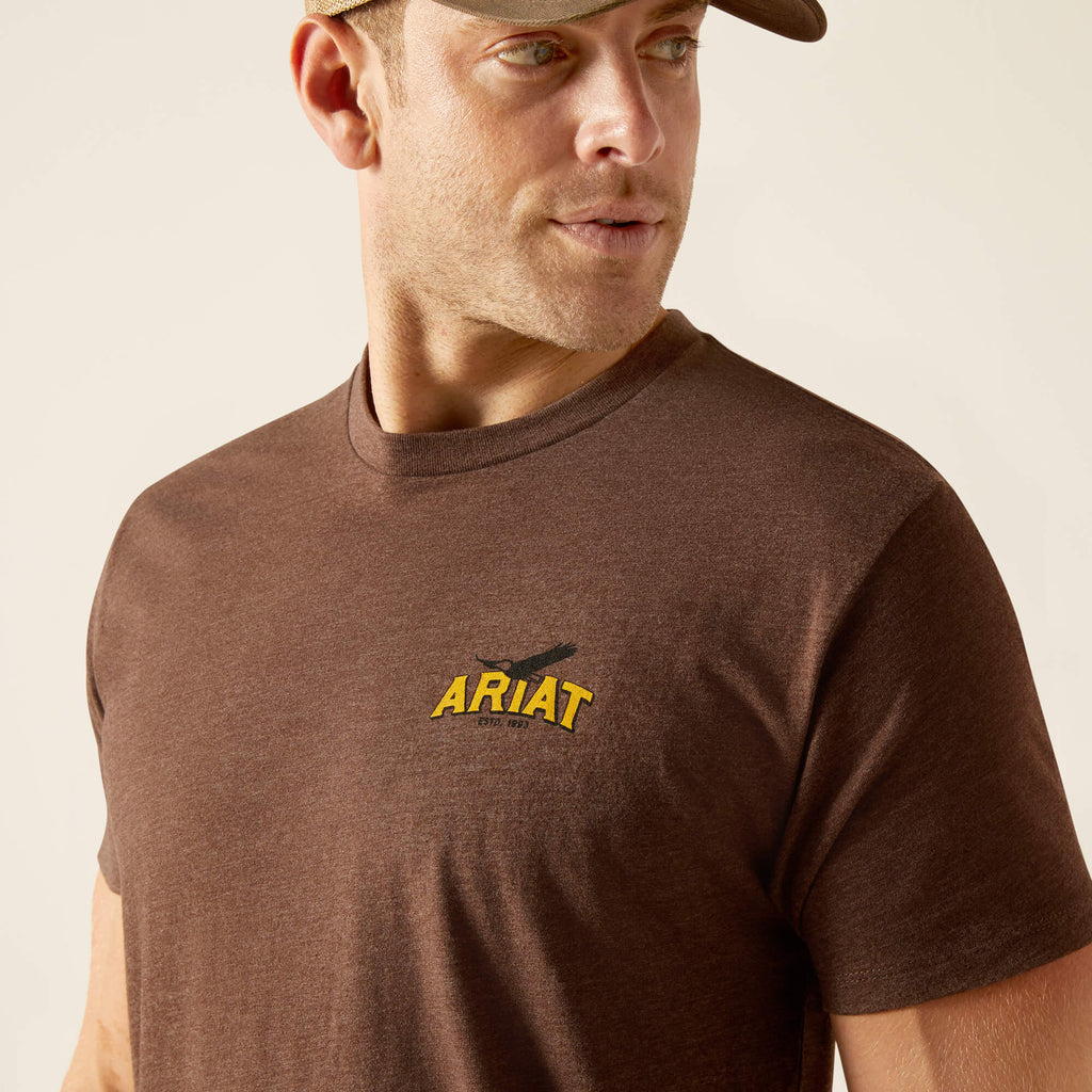 Men's Ariat Bison Sketch Shield T-Shirt #10051750