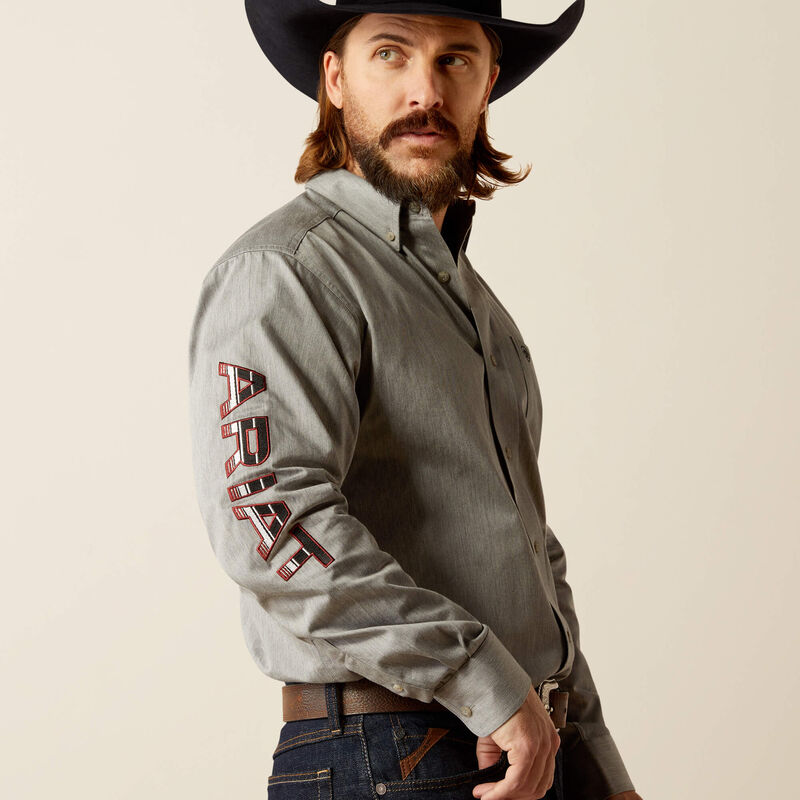 Men's Ariat Team Logo Twill Classic Fit Button Down Shirt #10053953X