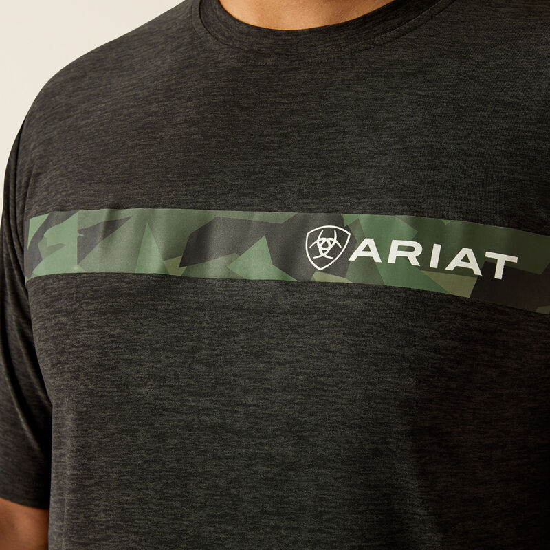 Men's Ariat Chest Camo Stripe Charger T-Shirt #10054760