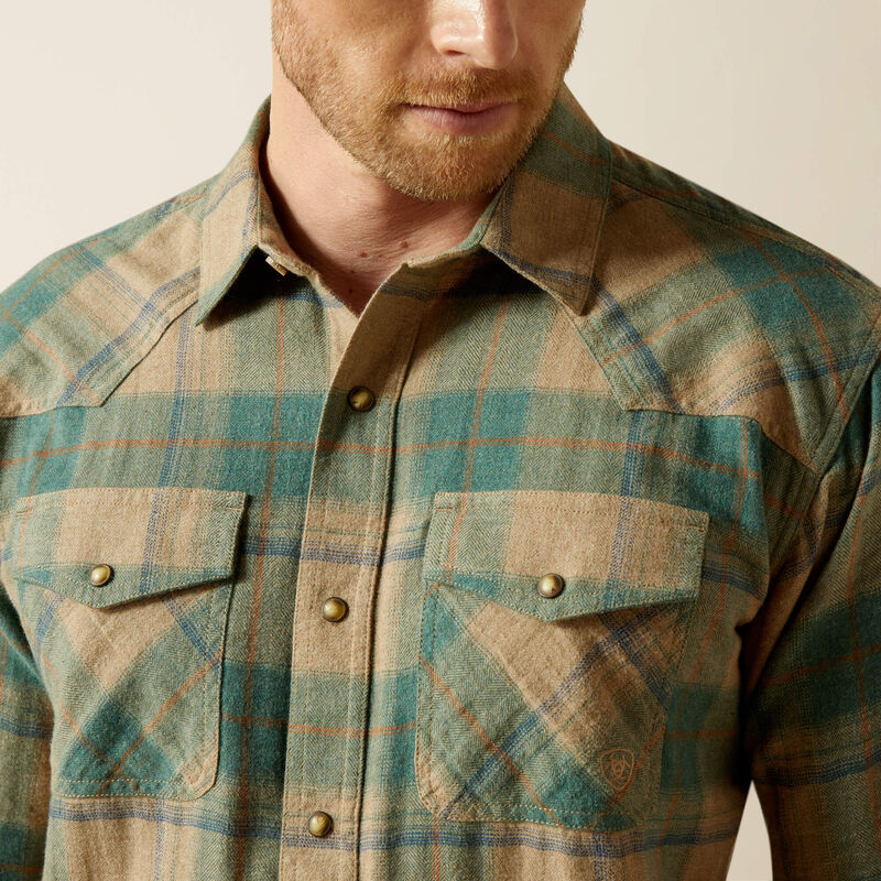 Men's Ariat Huxlee Retro Fit Snap Front Shirt #10062224X