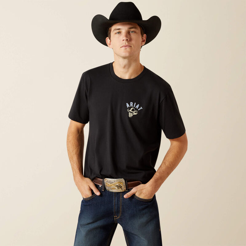 Men's Ariat Stitched Skull T-Shirt #10062423