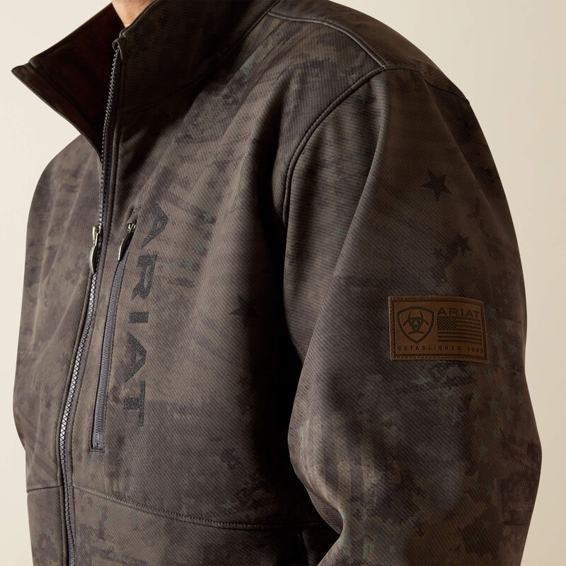 Men's Ariat Patriot Flag Softshell Jacket #10062592