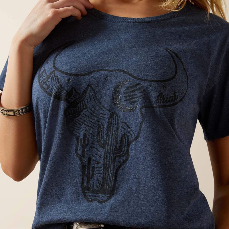 Women's Ariat Bull Night Sky T-Shirt #10063795