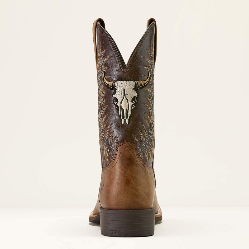 Men's Ariat Sport Steer Skull Cowboy Boot #10064053