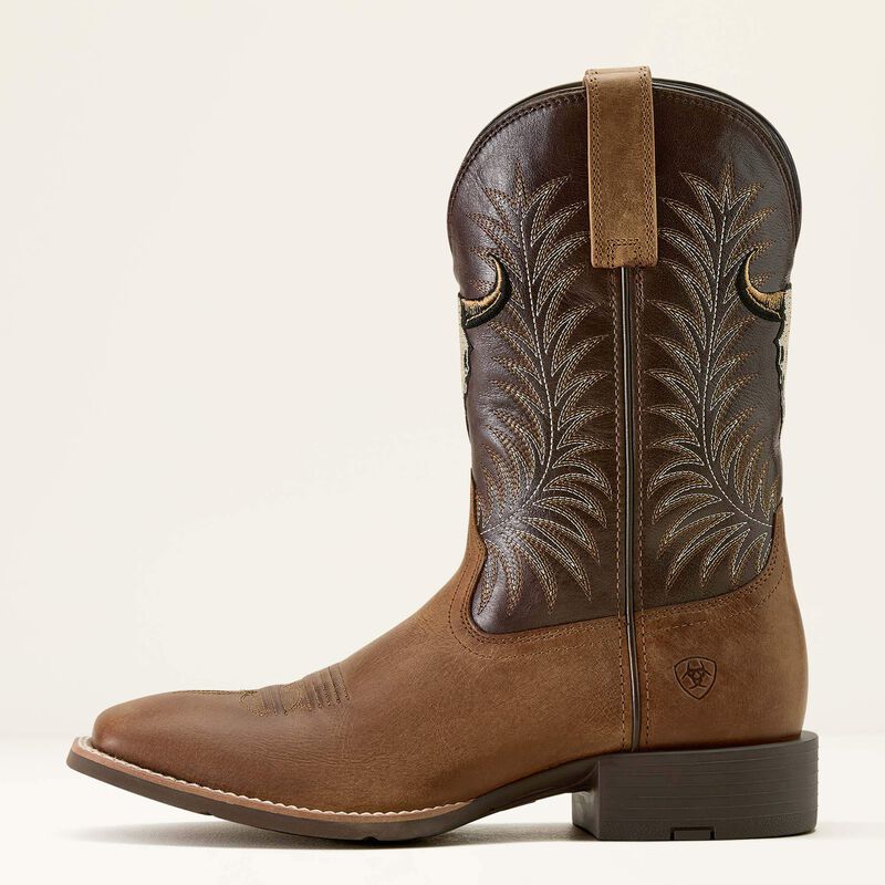 Brown Skull Cowboy Boots Men main image 4