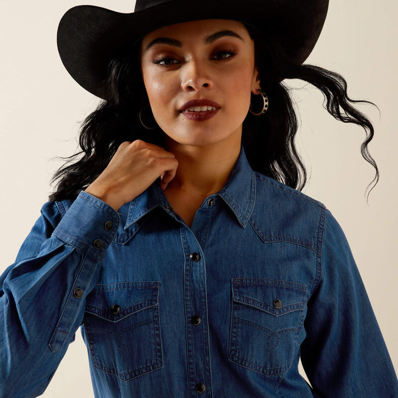 Women's Ariat True Blue Snap Front Shirt #10065864