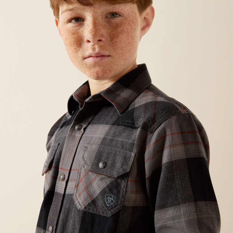 Boy's Ariat Hernandez Retro Classic Fit Snap Front Shirt #10065875