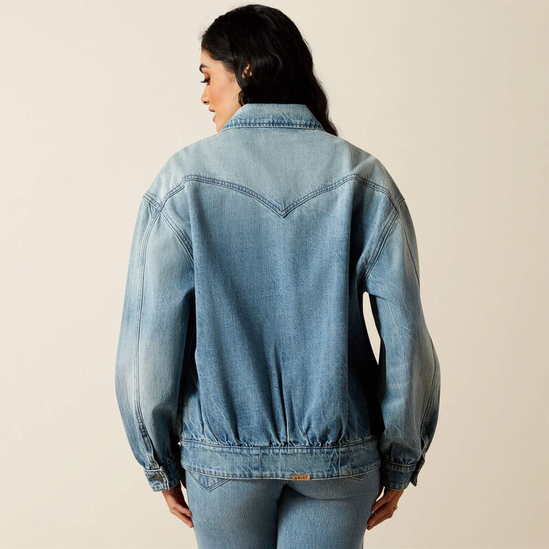 Women's Ariat Cheyenne Denim Bomber Jacket #10065931