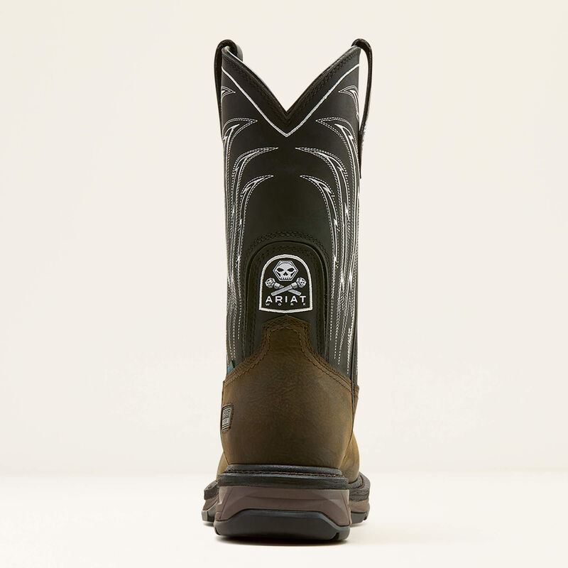 Men's Ariat WorkHog XT Bolt Skull Waterproof Carbon Toe Work Boot #100 ...
