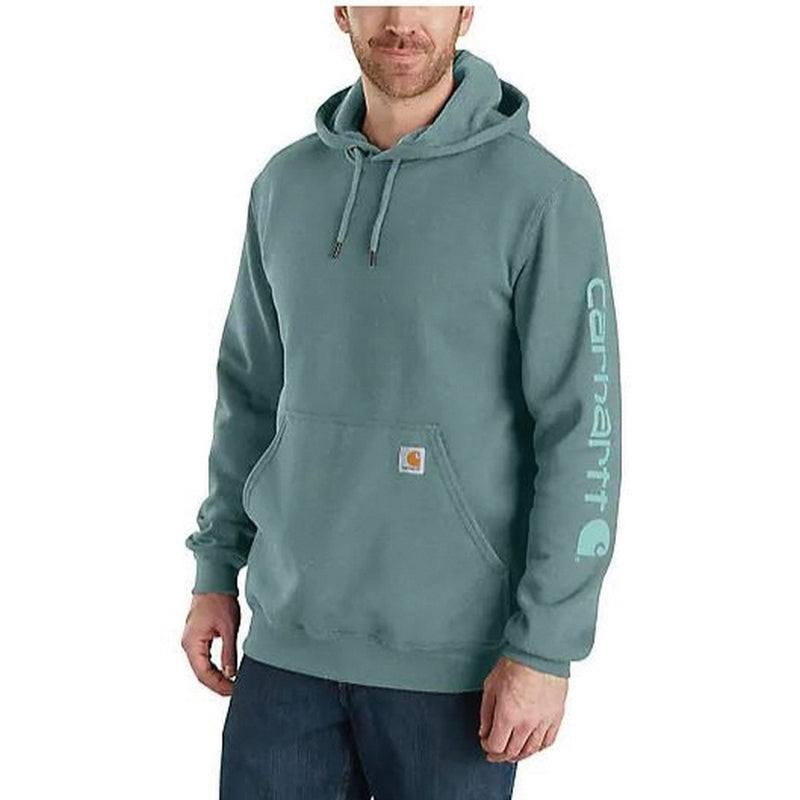 Men's Carhartt Loose Fit Midweight Logo Sleeve Hoodie #K288