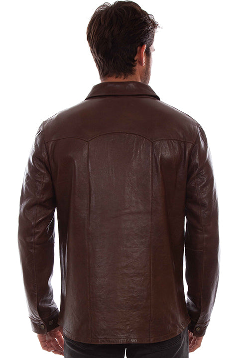 Men's Scully Leather Shirt Jacket #1044