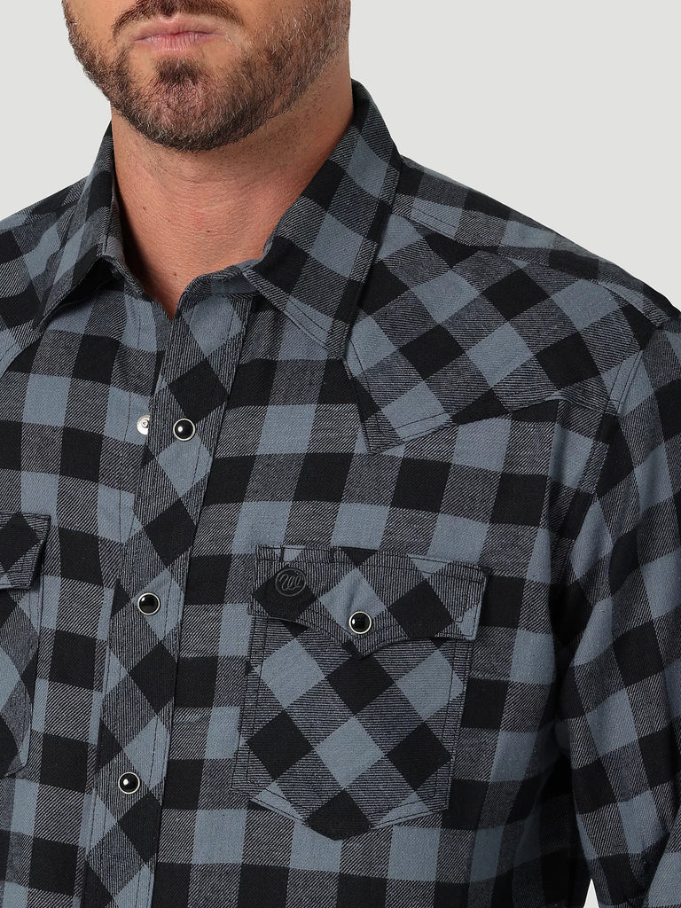 Men's Wrangler Retro Flannel Snap Front Shirt #112330472X