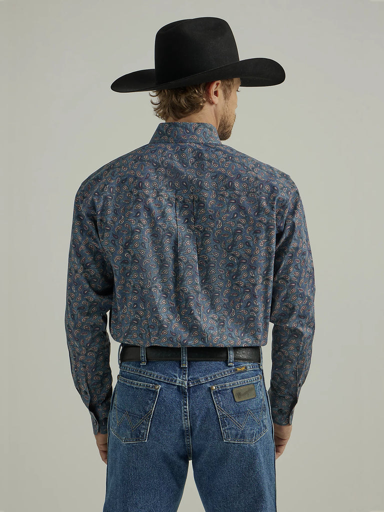 Men's Wrangler George Strait Button Down Shirt #112331808X