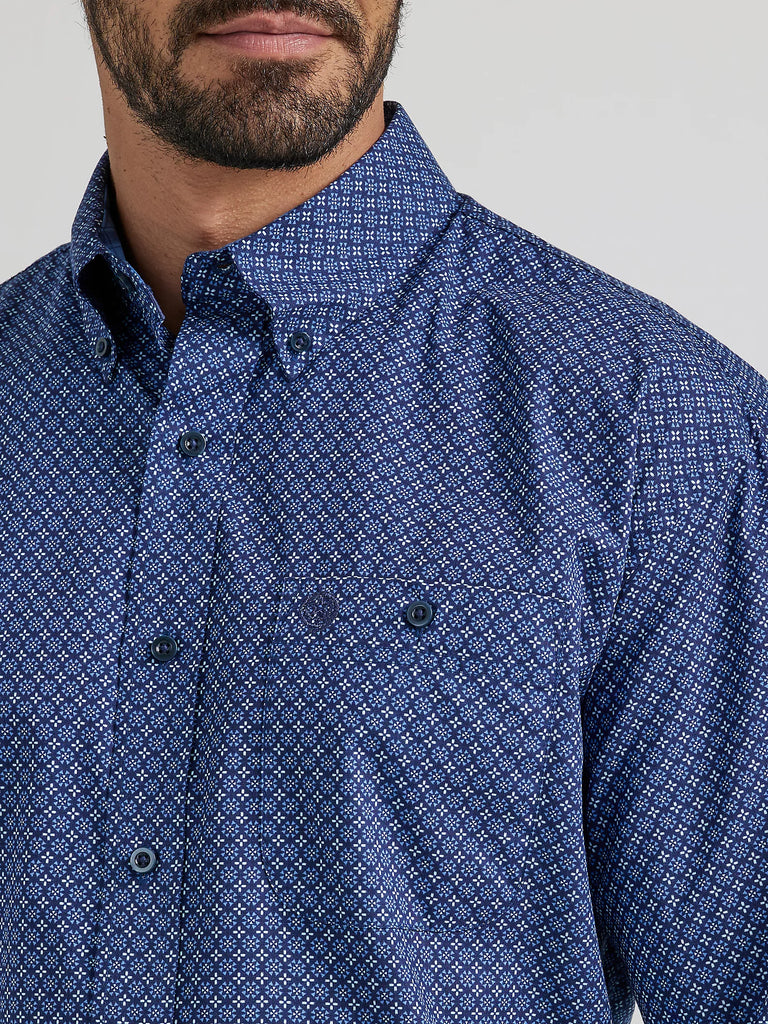 Men's Wrangler George Strait Button Down Shirt #112338099-C