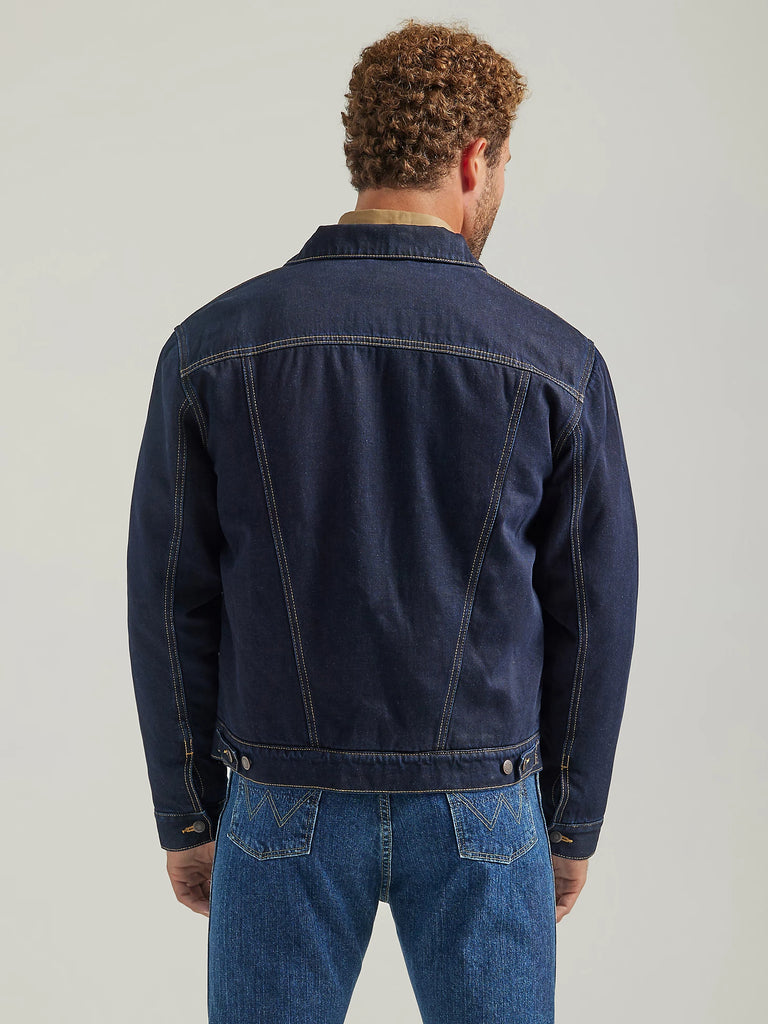 Men's Wrangler Vintage Sherpa Lined Denim Jacket #112338627