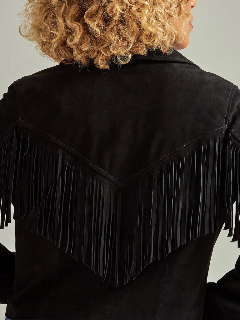 Women's Wrangler Retro Suede Fringe Jacket #112342917