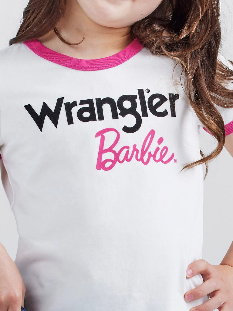 Girl's Wrangler Barbie Ringer T-Shirt #112344861