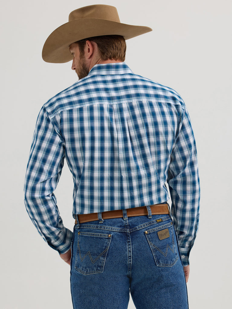 george strait dress shirts Men's Wrangler George Strait Button Down Shirt #112356637-C