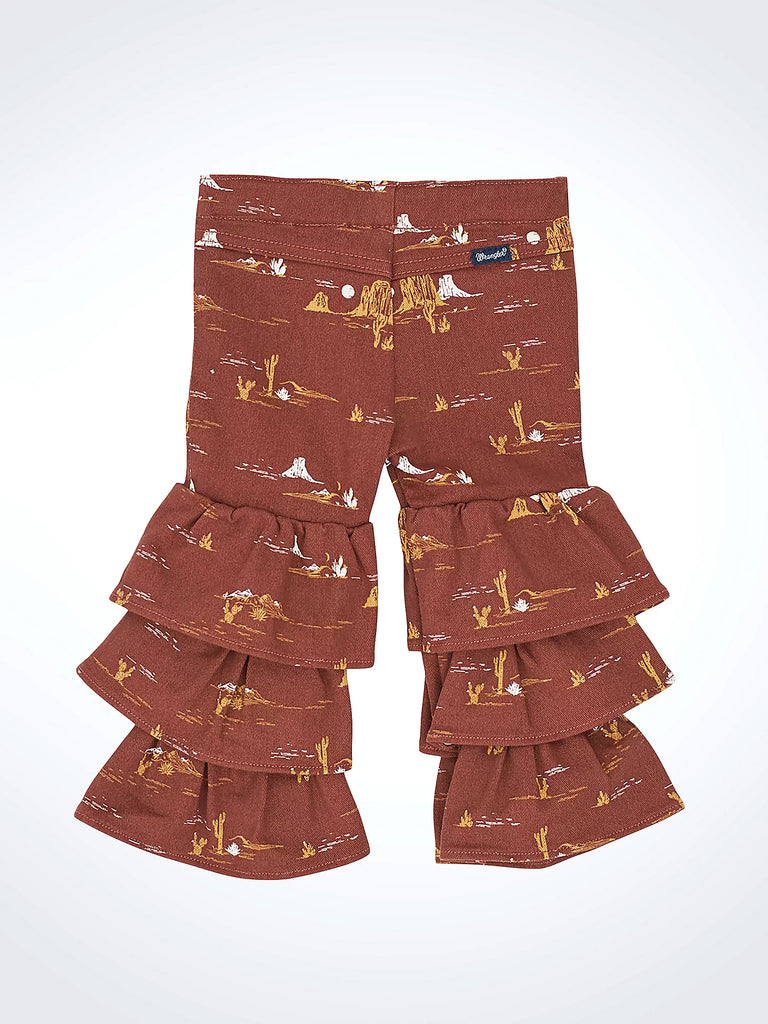 Infant Girl's Wrangler Tiered Flare Jean #112367532