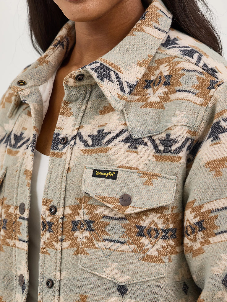 Women's Wrangler Quilt Lined Jacquard Shacket #112368299