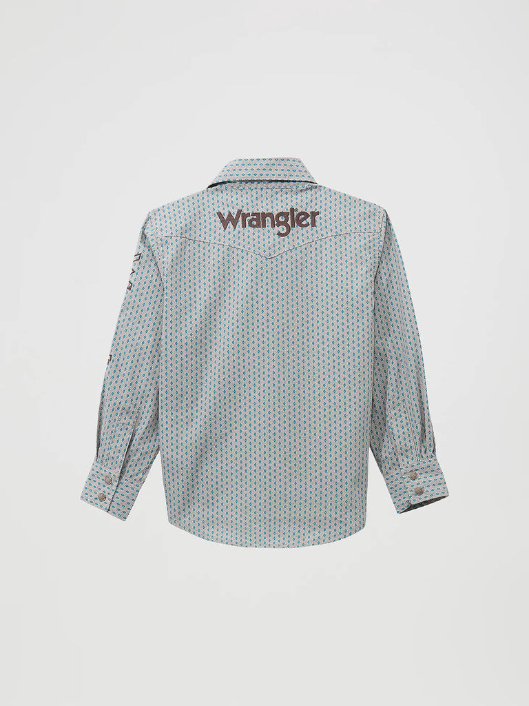Boy's Wrangler Logo Snap Front Shirt #112369433