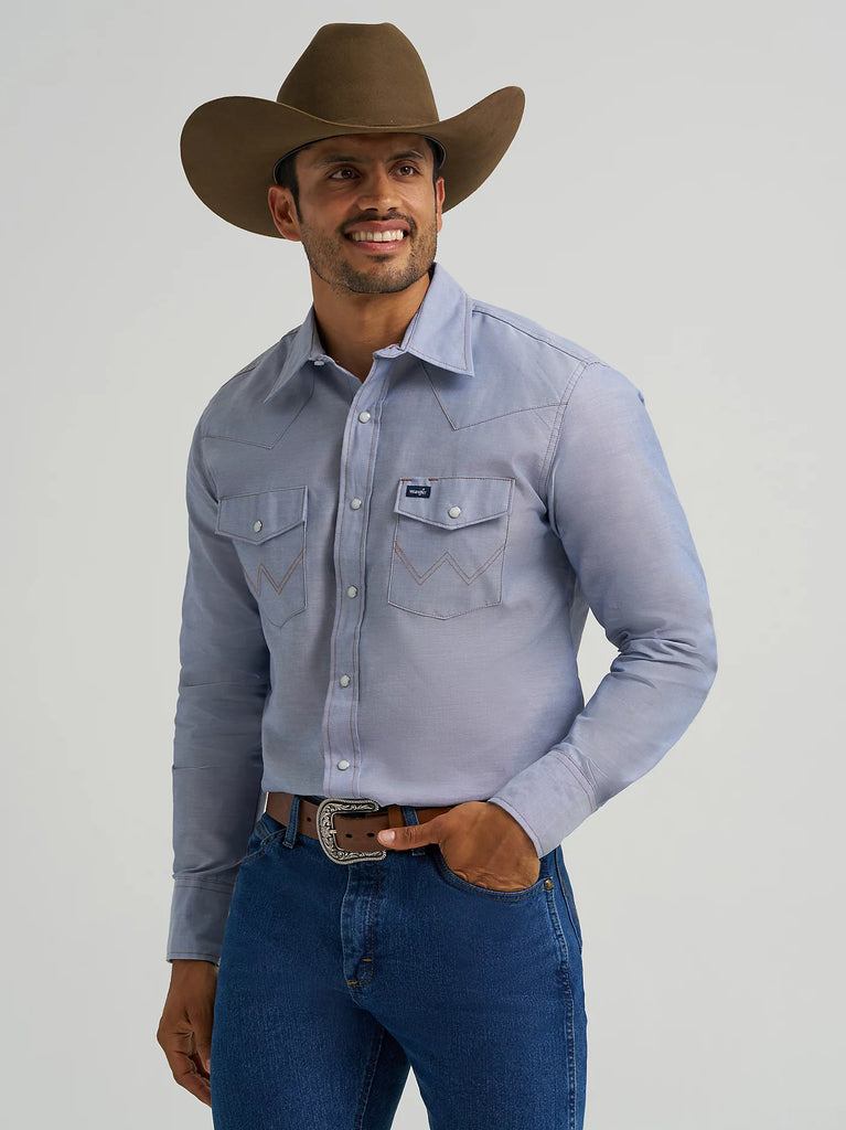 Men's Wrangler Cowboy Cut Snap Front Work Shirt #112370330