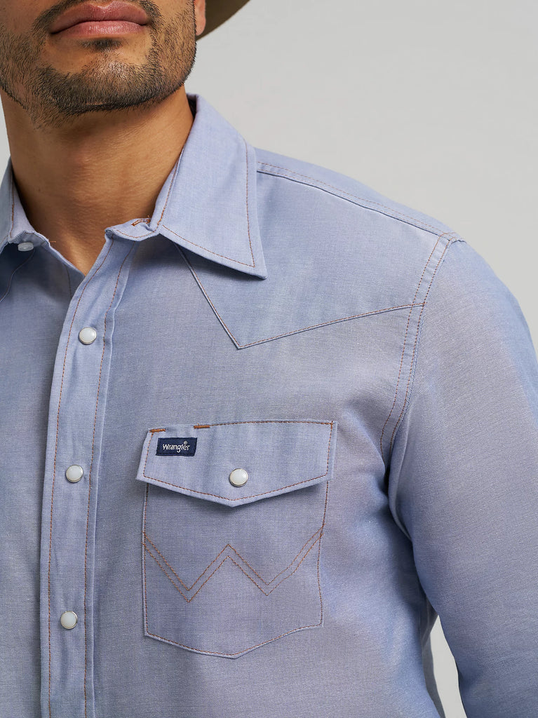 Men's Wrangler Cowboy Cut Snap Front Work Shirt #112370330