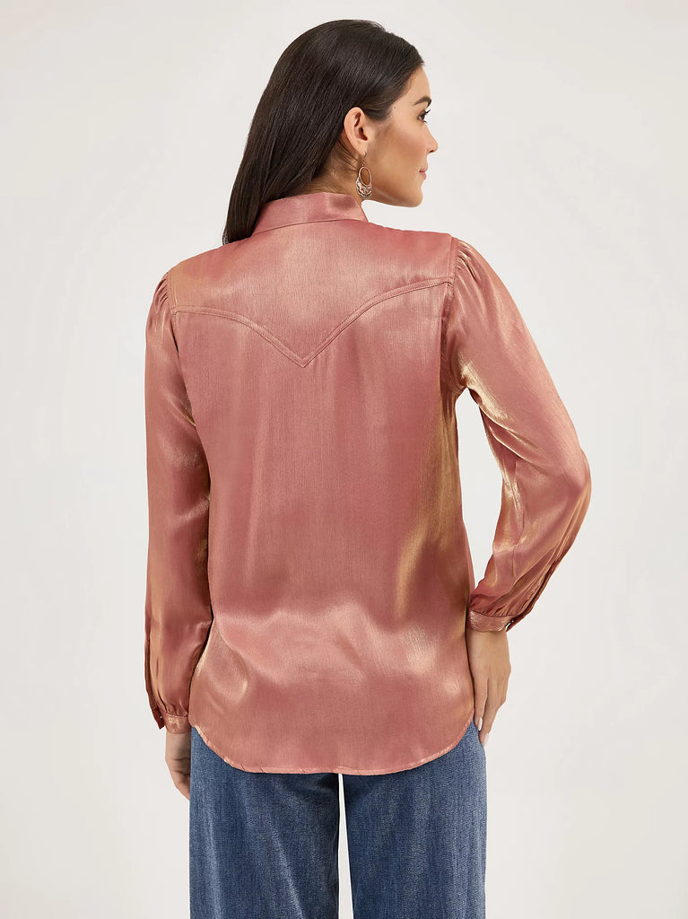 Women's Wrangler Tie Neck Blouse #112371712