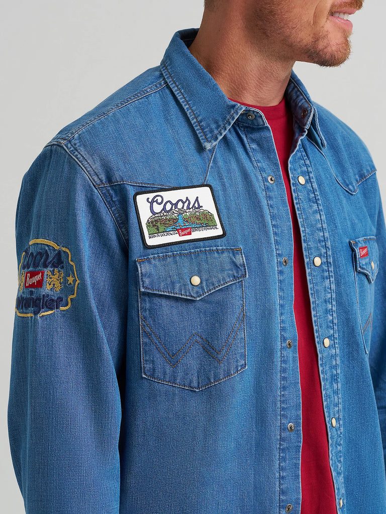 Men's Wrangler X Coors Snap Front Shirt #112373829
