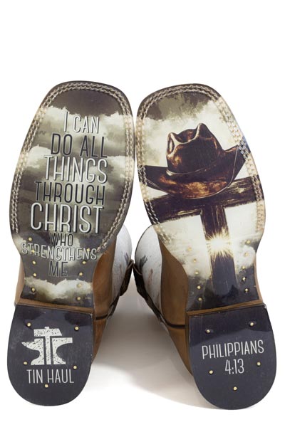 Men's Tin Haul Church Cross Western Boot #14-020-0077-0561