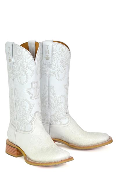Women's Tin Haul White Wedding Western Boot #14-021-0007-1513
