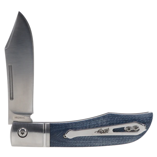 Hooey -  Canoe Knife (Blue Denim Micarta) HK800
