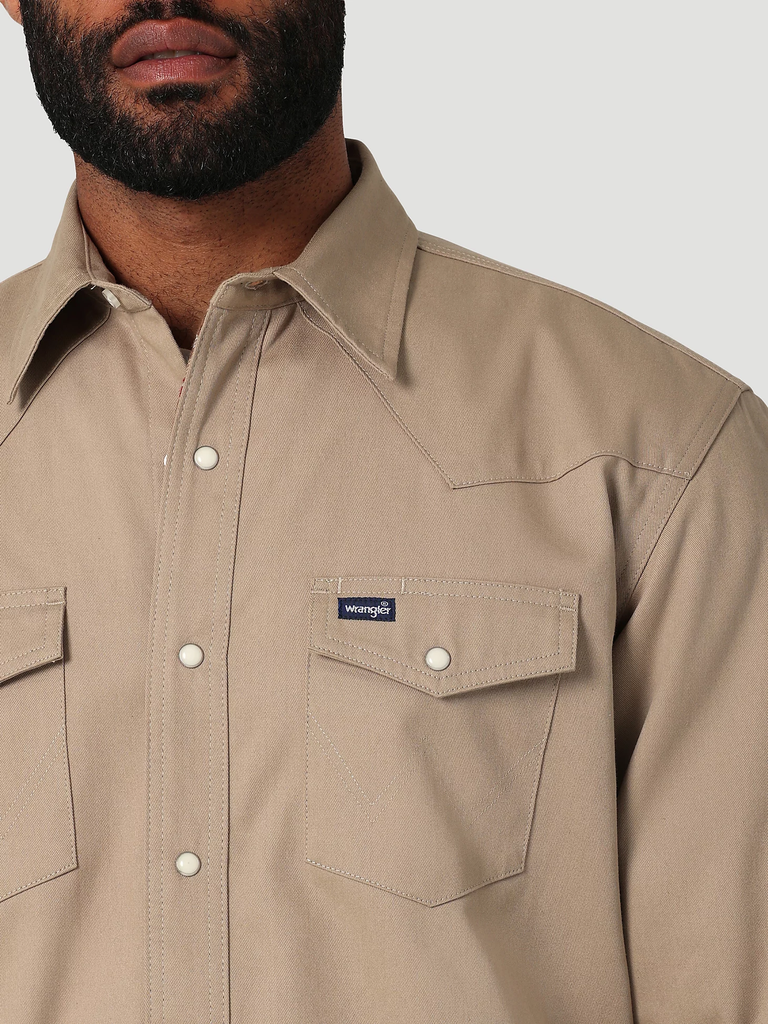 Men's Wrangler Flannel Lined Snap Front Shirt #112330931