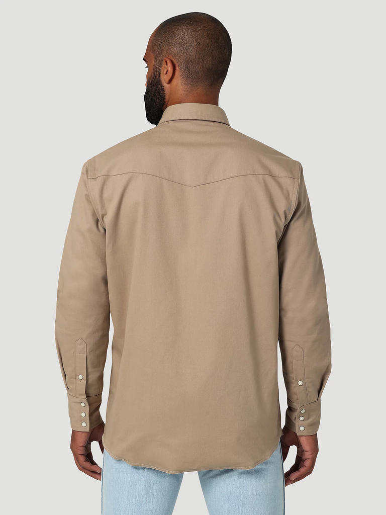Men's Wrangler Flannel Lined Snap Front Work Shirt #112330931X