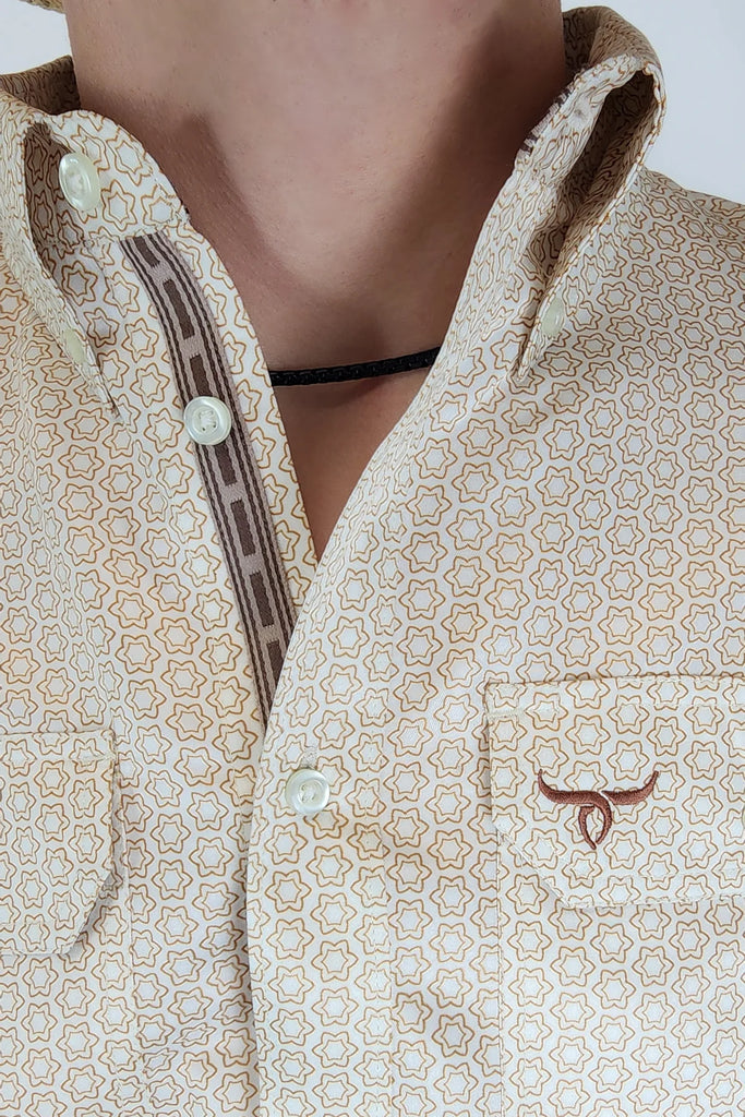 Men's Drover Cowboy Threads Performance Vent Mayhem Button Down Shirt #D156