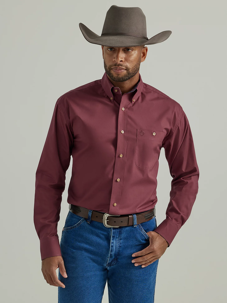 Men's Wrangler George Strait Button Down Shirt #112331812-C | High Country  Western Wear