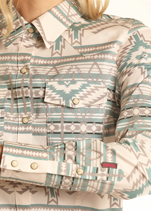 Women's Rock & Roll Cowgirl Snap Front Shirt #RRWSOSR0R7-C