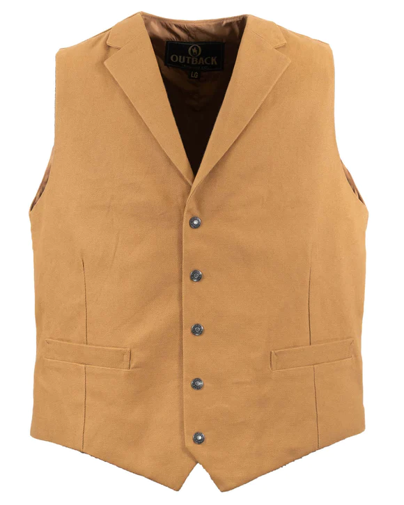 Men's Outback Trading Jessie Canvas Vest #29829-CVS
