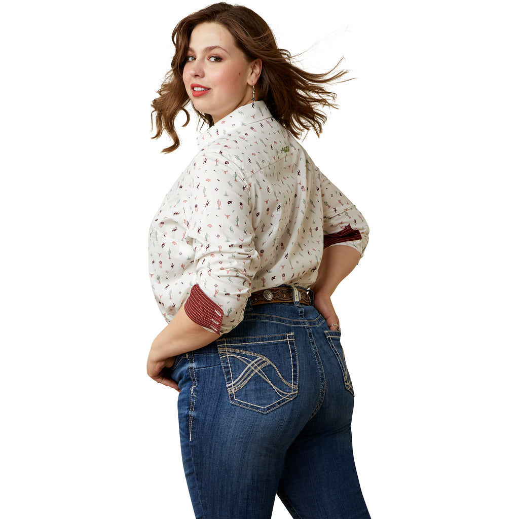Women's Ariat Wrinkle Resist Kirby Stretch Button Down Shirt #10044947X